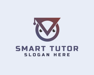 Tutor - Owl Graduate Tutor logo design