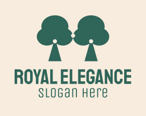 Regalia - Green Tree Crown logo design