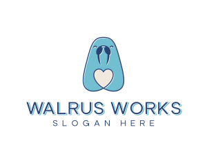 Walrus - Arctic Walrus Wildlife logo design