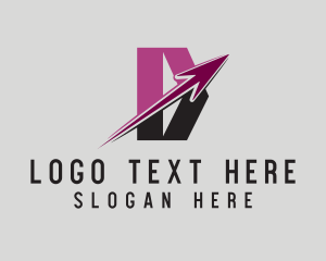 Blogger - Generic Arrow Letter D logo design