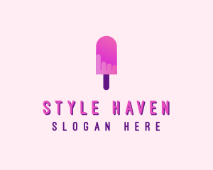 Ice Cream Popsicle Logo