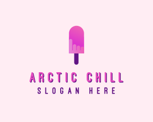 Frozen - Ice Cream Popsicle logo design