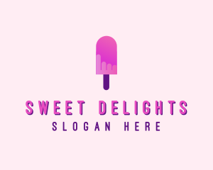 Ice Cream Popsicle logo design