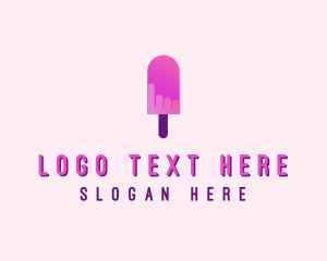 Ice Lolly - Ice Cream Popsicle logo design