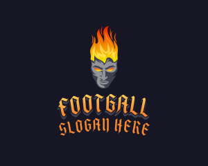 Esports - Angry Fiery Man logo design