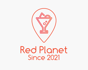 Red Pin Bar  logo design