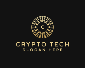 Cryptocurrency - Digital Fintech Cryptocurrency logo design