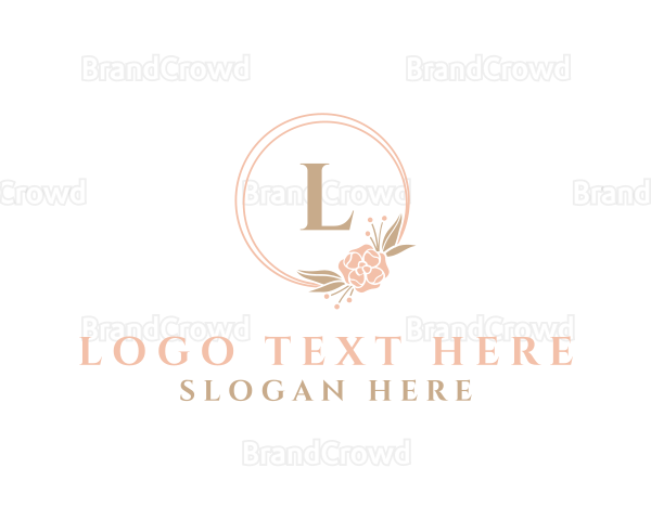 Bride Flower Event Organizer Logo