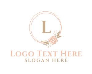 Baby Shower - Bride Flower Lettermark logo design
