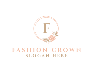 Bride Flower Event Organizer logo design