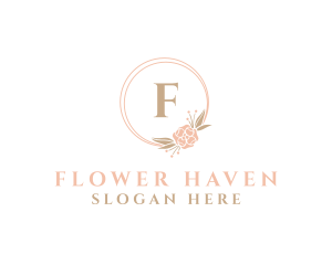 Bride Flower Event Organizer logo design