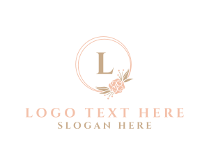 Letter - Bride Flower Event Organizer logo design