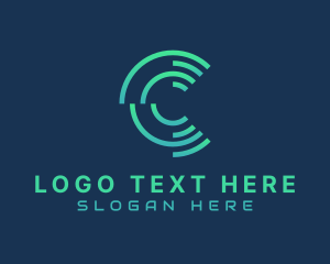 Telecommunications - Fintech Agency Letter C logo design