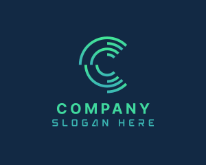 Professional Company Letter C logo design