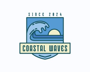 Coast Sea Surfing logo design