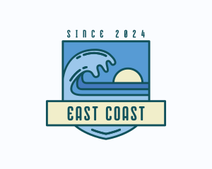 Coast Sea Surfing logo design