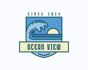 Coast Sea Surfing logo design