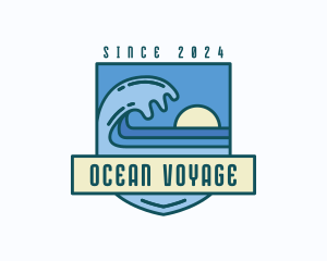 Coast Sea Surfing logo design