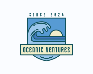 Coast Sea Surfing logo design