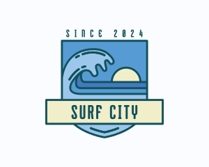 Coast Sea Surfing logo design