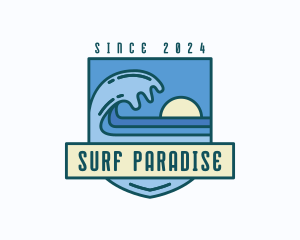 Surf - Coast Sea Surfing logo design
