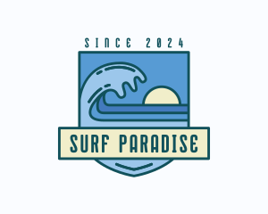 Coast Sea Surfing logo design