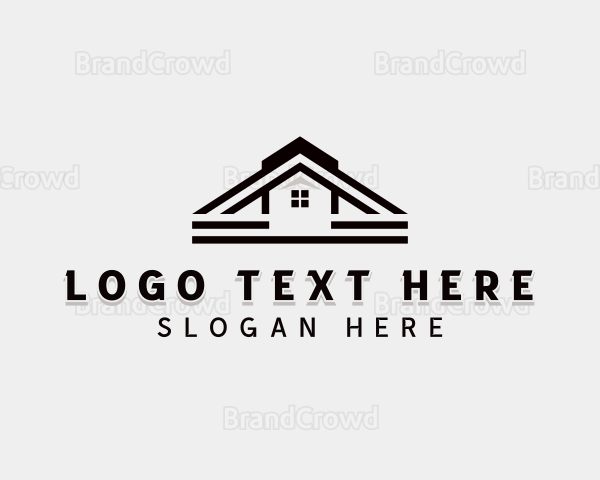 Roof Construction Builder Logo