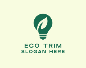 Eco Electric Lightbulb logo design