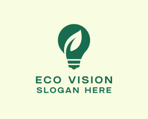 Eco Electric Lightbulb logo design