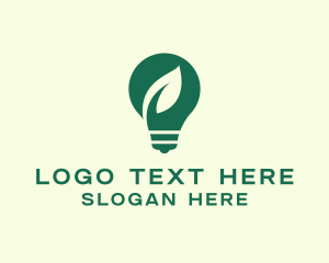 Eco Electric Lightbulb Logo