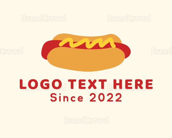 Hot Dog Snack Sandwich Logo