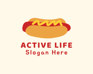 Hot Dog Snack Sandwich Logo