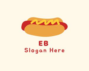 Hot Dog Snack Sandwich Logo