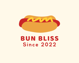 Bun - Hot Dog Snack Sandwich logo design