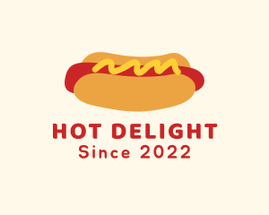 Hot Dog - Hot Dog Snack Sandwich logo design