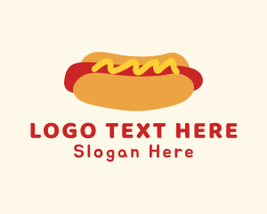 Hot Dog Snack Sandwich Logo