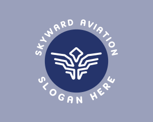 Aviation Tribal Bird  logo design