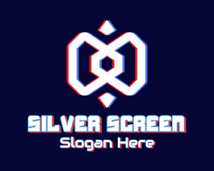 Electronics - Glitchy Video Game logo design