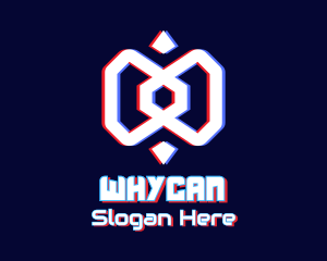 Web Host - Glitchy Video Game logo design