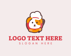 Whisk - Chef Dog Whisk logo design