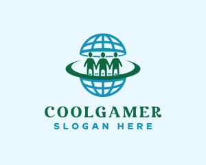 Social Worker - Human Globe Community logo design