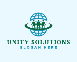 Diversity - Human Globe Community logo design