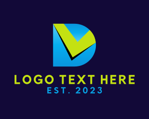 Letter D - Tech Data Gaming logo design