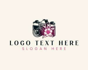  Flower Photography Camera Logo