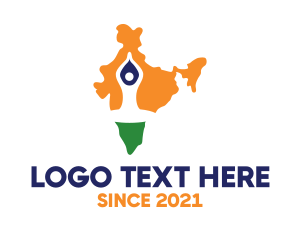 India - India Human Meditation logo design