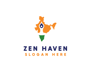 India Human Meditation logo design