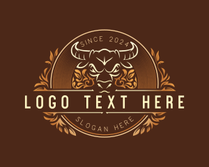 Bison - Bull Buffalo Farm logo design