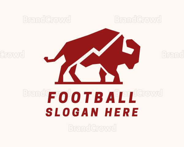 Red Wild Bison Logo