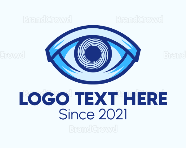 Blue Hypnosis Eye Logo