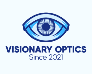 Optometry - Blue Hypnosis Eye logo design